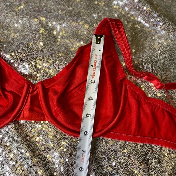 ❤️vintage shiny red bra❤️ - Picture 10 of 11